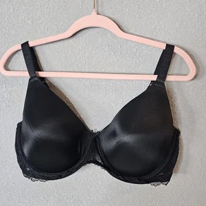 Dreamfit Bra 40DD Black Satin Lace Plus Size Lingerie Underwire Adjustable Strap - Picture 1 of 12