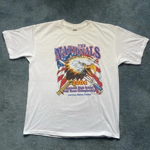Vintage 2004 National Drill Team Championship T-Shirt Herren XL weiß USA Tee - Bild 1 von 6