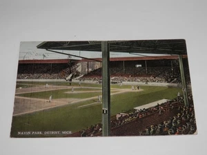 DETROIT MICHIGAN - 1913 GEBRAUCHTE POSTKARTE - NAVIN PARK - HEIMAT der DETROIT TIGERS - Bild 1 von 2