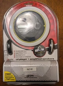 New Sealed GPX Portable Compact Disc CD Player CDPR6205 with Powered Speakers. - Picture 1 of 5