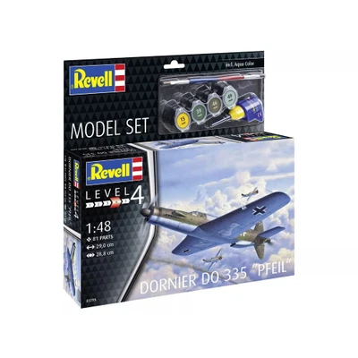 MODEL SET DORNIER DO335 "PFEIL" KIT 1:48 Revell Kit Aerei Modellino Nuovo - Immagine 1 di 4