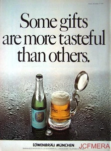 1976 LOWENBRAU Munchen 'Light Export Lager' Advert #2 - Original Beer Print AD - Foto 1 di 1