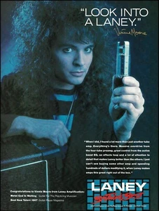 UFO Band Vinnie Moore 1988 Laney Tubo Amplificador de Guitarra Anuncio 8 x 11 Publicidad Impresión B - Imagen 1 de 3