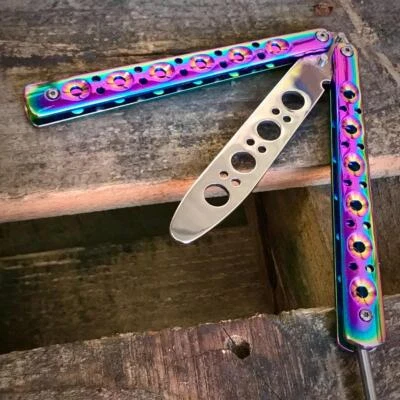 Juguete coleccionable de regalo con mango arco iris entrenador de metal Foto 1 de 3