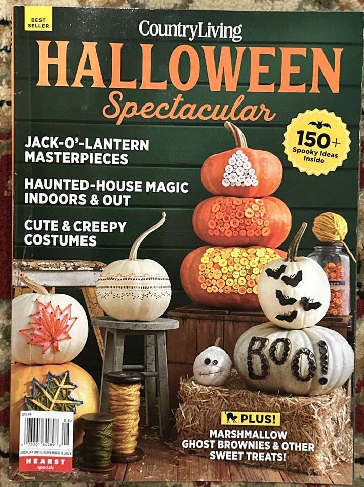 HALLOWEEN SPECTACULAR COUNTRY LIVING MAGAZINE 2024 Spooky Ideas Inside - Image 1 of 1