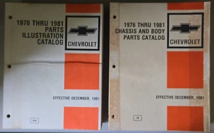 Vintage 1976-1981 Chevy Parts Catalog + Illustration Catalog, #10 + 10A Dec 1981 - Picture 1 of 4