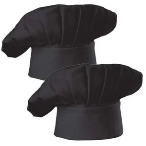Chef Hat Set of 2 Pack Adult Adjustable Elastic Baker Kitchen Cooking Chef Ca... - Picture 1 of 5