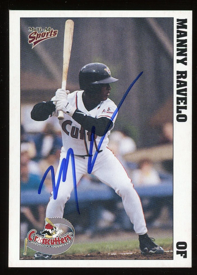 1998 Williamsport Crosscutters MANNY RAVELO Signed Card autograph AUTO PIRATES . - Image 1 of 1