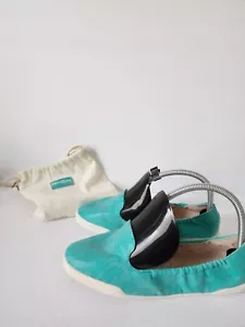New Women's FitKicks Kruzers Slip-On Sneaker Shoe, Teal Blue, Medium - Picture 1 of 8