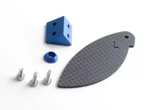 Carbon Trimmklappe L EP Jetstream 888 VE RC Racing Boot Ersatzteil Kyosho 94077 - Bild 1 von 1