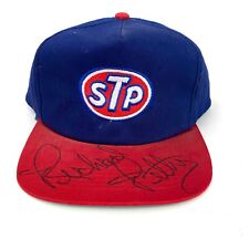 VTG 90s Brand New SIGNED Richard Petty STP Racing Snapback Hat NASCAR Logo