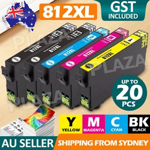 812XL 812 XL Compatible Ink Cartridges For EPSON WF3820 WF3825 WF4830 WF4835 - Picture 1 of 32