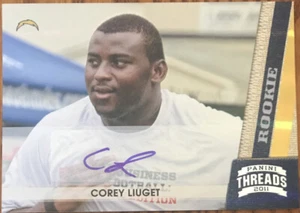 2011 Panini Threads Autographs Silver Corey Liuget #173 #’d 245/299 - Picture 1 of 2