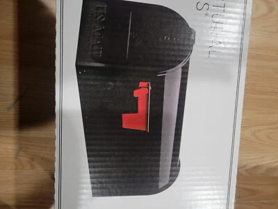 Gibraltar Elite Post-Mount Mailbox Black Steel Medium E1100BAM - Image 1 of 4