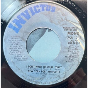 New York Port Authority I Dont Want to Work Today 45 Funk Soul Promo 1977 - Bild 1 von 6
