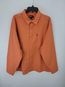 GSX Hemd Herren XL orange Knopfleiste Reißverschlusstasche Outdoor Performance Angeln Jagd - Bild 1 von 8
