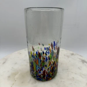 Kiste und Fass mundgeblasen Kunstglas Becher bunt - Bild 1 von 9