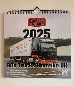 Marco´s Trucks LKW Kalender 2025 - 90s Trucks from the UK - 21x21cm /KL5 - Picture 1 of 3