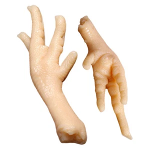 2 Pcs Chicken Feet Model Fake Ornament Plastic Food Toy For Kids Child - Picture 1 of 12