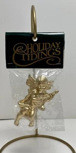 Novità natalizie cherubino angelo oro decorazione natalizia gioco liuto plastica - Foto 1 di 4