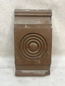 Antike ROSETTENVERKLEIDUNG Sockelblock viktorianischer Stil Holz Bullseye um 1800 VERZIERT - Bild 1 von 5
