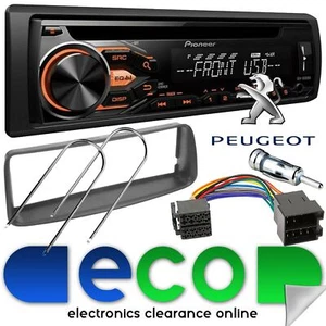 Peugeot 206 1998-10 Pioneer CD MP3 USB Aux Car Stereo Radio & Fascia Fitting Kit - Picture 1 of 1