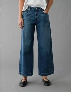 AE Stretch Low-Rise Baggy Wide-Leg Crop Jean - Picture 1 of 5