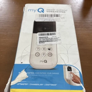 Chamberlain myQ Smart Garage Video Keypad - White (VKP1-MYQ) KEYPAD ONLY - Picture 1 of 3