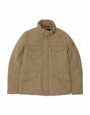 PEUTEREY Hombres Chaqueta Acolchada con Capucha Reino Unido 38 Medio Beige Poliéster CF09 Foto 1 de 4