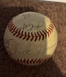 Baseball firmato Chicago White Sox 1975 17 firmato Tanner Chuck Ss Dent completo Psa - Foto 1 di 7