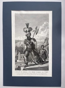 Man-at-Arms, Cairo Copper Engraving 1799 Miger After Louis-François Cassas - Picture 1 of 22