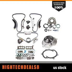 Full Gasket Set Timing Chain Kit Water Pump For Buick Enclave Saturn Outlook - Picture 1 of 14
