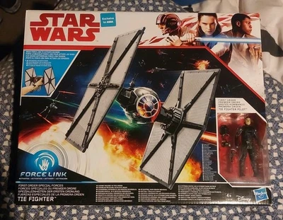 STAR WARS FORCE LINK FIRST ORDER SPECIAL FORCES TIE FIGHTER BRAND NEW - Image 1 of 4