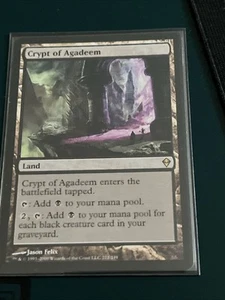 Crypt of Agadeem Zendikar Regular - Magic the Gathering MtG - Picture 1 of 1
