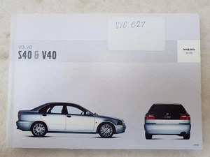 VOLVO S40 V40 Car Owners Manual Date APR 2003 #TP6425 - Picture 1 of 3