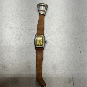 Vtg 50s Robin Hood Shooting Bow Mechanical Wristwatch As-is. For Parts Or Repair - Picture 1 of 7