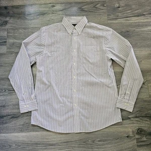 Lauren Ralph Lauren Men's Shirt Size 17/43 Fitted Non Iron Striped Great Cndt - Picture 1 of 8