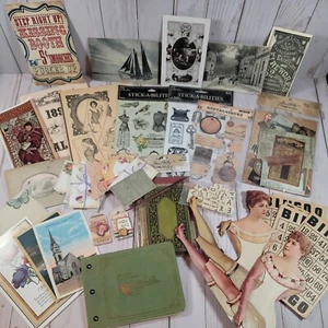 Scrapbooking Ephemera Stickers Embellishments Vintage Victorian Etc. Lot #1 - Picture 1 of 12