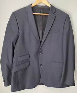 Kenneth Cole marineblau 100 % Wolle Sport Blazer Jacke Herren Größe 44R zwei Knöpfe - Bild 1 von 6