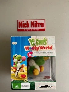Yoshi’s Wooly World Green Yarn Amiibo & Game Big Box Nintendo Wii U PAL new Box - Picture 1 of 2
