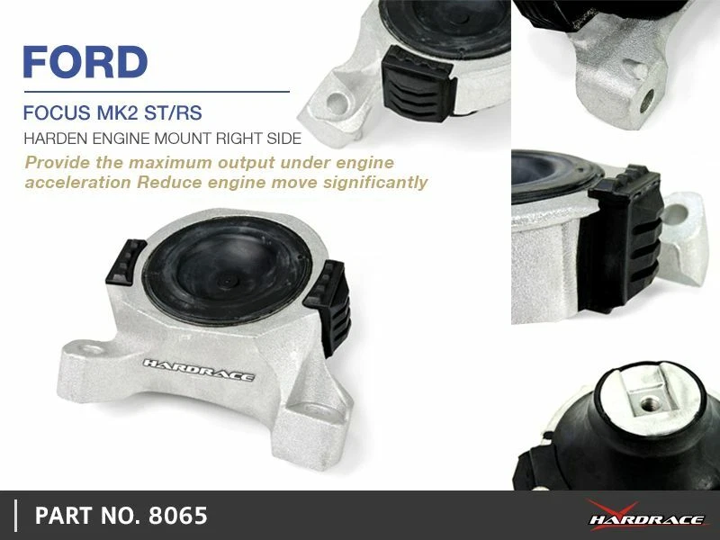 Hardrace Uprated Right RH Engine Mount (Hardened) for Ford Focus Mk2 ST / RS - Image 1 of 1