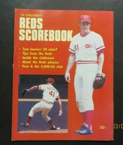 1978 Pete Rose 3000th Hit Program Scorecard Cincinnati Reds Unscored vs Expos⚾️ - Picture 1 of 3