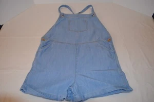 Matilda Jane 435 Girls size 12 Light Blue Overalls Romper Sleeveless Shorts - Picture 1 of 11