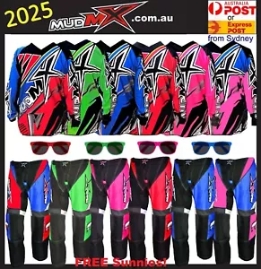 NEW! 2025 MX MOTOCROSS/BMX (Pants+Jersey) Kids Youth Junior Dirt Bike Gear ATV - Picture 1 of 43