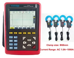 Three-Phase Power Quality Analyzer with Current Clamp 1.0A~1000A Alarm Function - Picture 1 of 16
