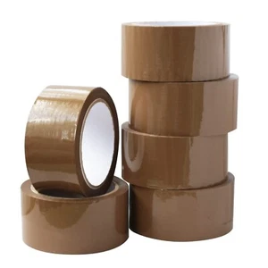 24 Roll Brown Packing Tape | 3 x 110 Yard Strong Packaging Tapes - Picture 1 of 6