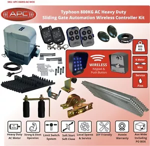 Heavy Duty Automatic Electric Sliding Gate Opener Auto Motor Remote 4m Hardware - Picture 1 of 10