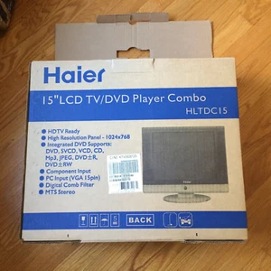 Haier HLTDC15 TV / DVD /CD/MP3/Player Combo Unit w/ Remote Retro Gaming - Read - Picture 1 of 10