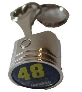 Jimmy Johnson # 48 CHROME PISTON METAL KEYCHAIN ! FAST SHIPPING ! - Picture 1 of 2