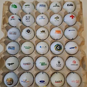 30 Logo Golfbälle Lot #034 Golfplätze Marken Werbung Sammlerstück Vintage - Bild 1 von 5
